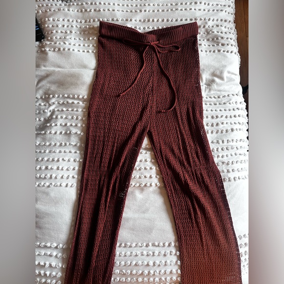 RESA Crochet Pant Set in Brick - Picture 5 of 5
